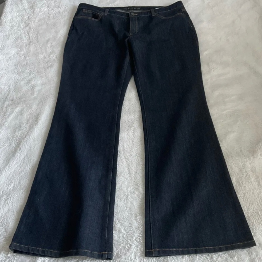 Michael Kors Bootcut Dark Blue Jeans Womans Size 14. See Description.